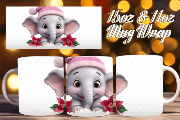 3D Elf Workshop Christmas Mug Wrap 11oz: Strategic Asset for Seasonal Sublimation