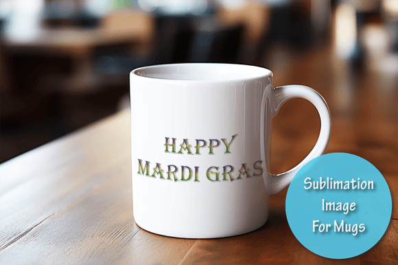 3D Happy Mardi Gras Sublimation Image Guide