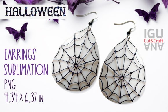 3D Web Halloween Teardrop Earrings Guide