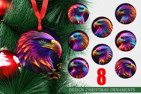 Christmas Ornament 3D Eagle: Elevating Holiday Decor with High-Resolution Printable Designs