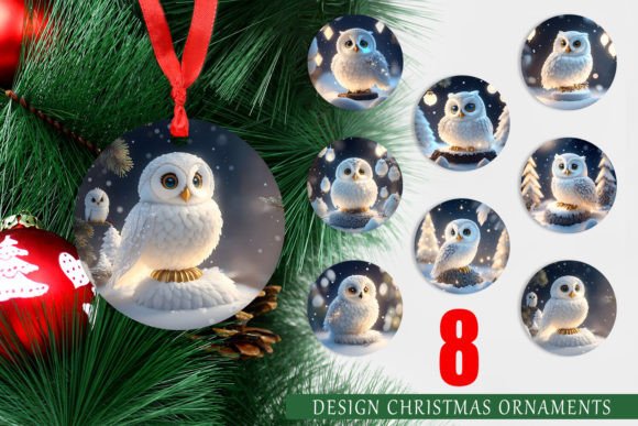 Christmas Ornament 3D Owl: Creating Custom Holiday Decor with Printable Designs