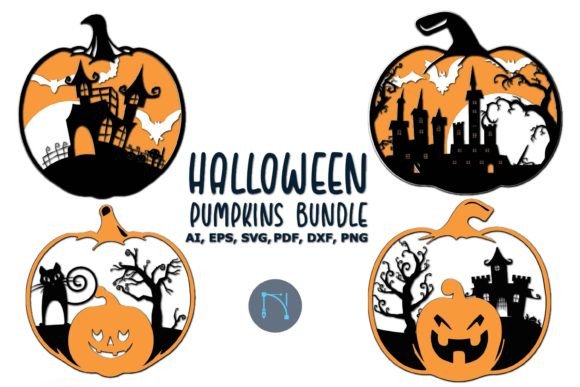 Elevate Your Halloween Crafting with the 3D Standing Pumpkins SVG Bundle