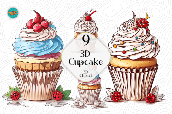 Elevating Creative Projects with the 3D Cupcake Sublimation Bundle