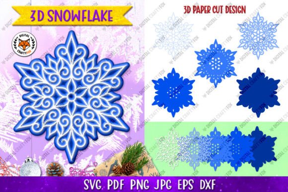 Elevating Holiday Design: The Strategic Value of 3D Snowflake Paper Cut SVG Assets