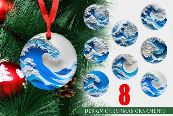Evaluating Ornaments 3D Wave Paper Art for Holiday Decor Projects
