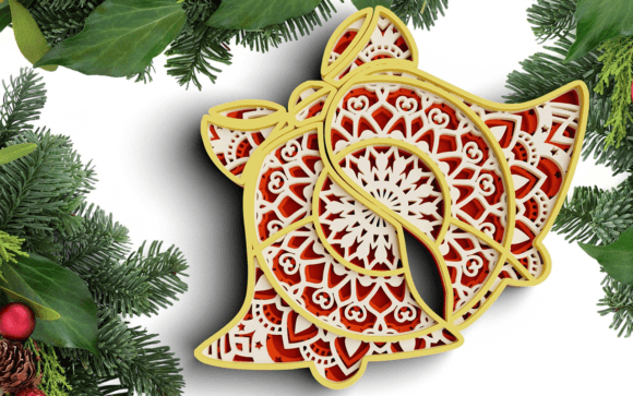 Evaluating the 3D Christmas SVG DXF 4 Layer Bell for Digital Fabrication
