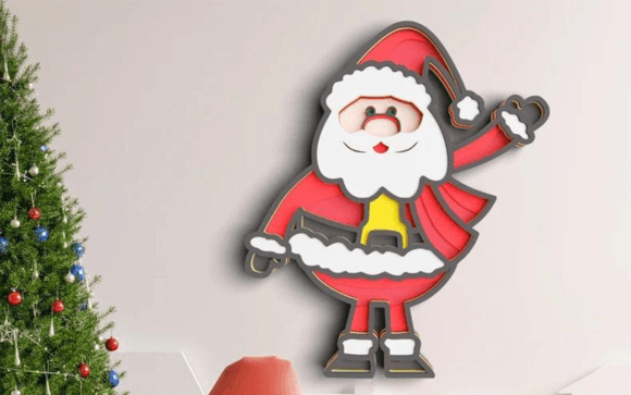 Evaluating the 3D Christmas SVG DXF 8 Layer Santa Svg for Holiday Crafting Projects