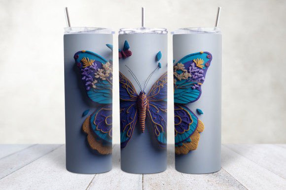 Evaluating the 3D Embroidered Butterfly Tumbler Wrap for Sublimation Projects