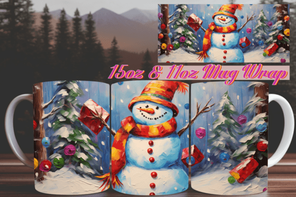 Evaluating the 3D Xmas Splendor Mug Wrap 11oz for Professional Sublimation Projects