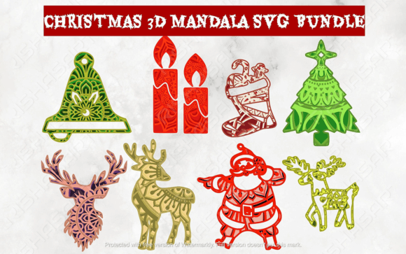 Evaluating the Christmas SVG Bundle 3D Mandala SVG for Layered Holiday Projects