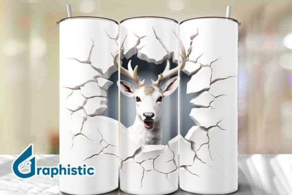 Integrating Reindeer 3D Smash Wall Art Background 22 Into Digital Design Workflows