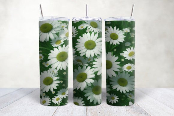 Mastering the 3D Green White Daisies Seamless Tumbler Wrap: A Complete Guide to Sublimation Design