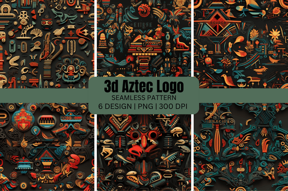Unlocking Creative Potential with 3D Aztec Logo Seamless Patterns