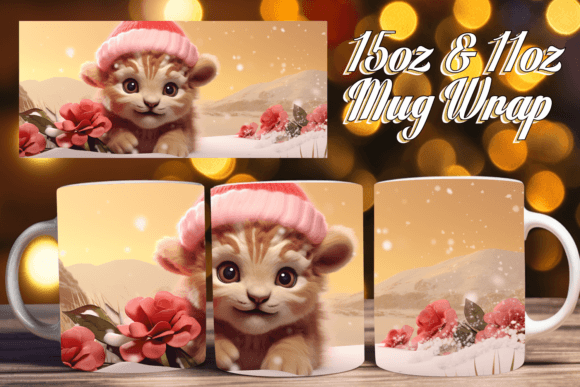 Winter Snowflake 3D Mug Wrap Kids 15oz: A Sublimation Design Guide