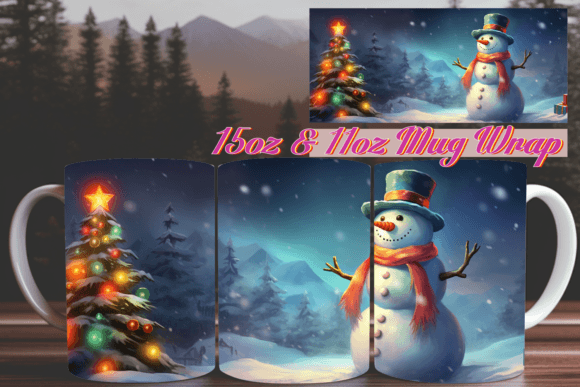 Winter Splendor 3D Mug Wrap 11oz: Elevating Seasonal Sublimation Projects